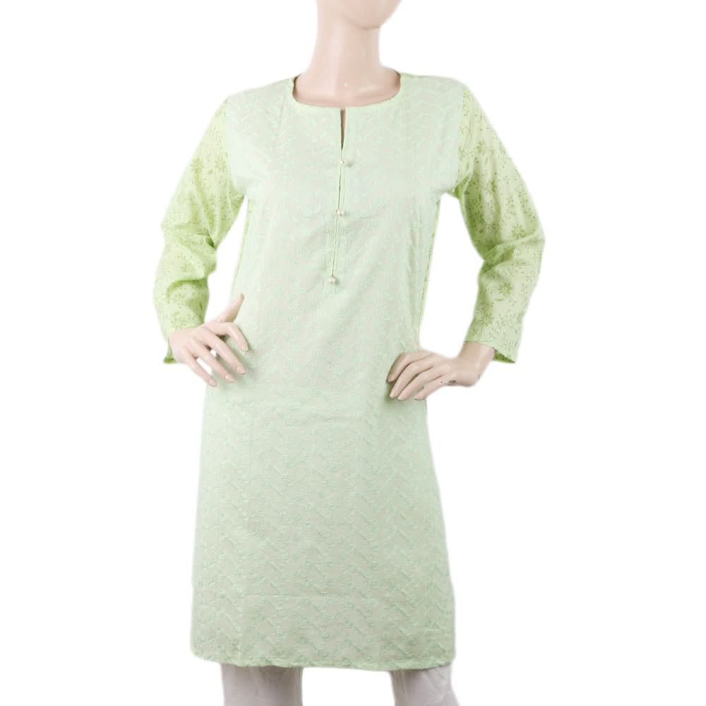 Women's Chicken Kurti - K - Light Green, Women, Ready Kurtis, Chase Value, Chase Value