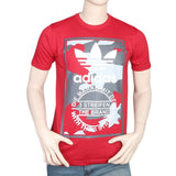 Men's Half Sleeves Round Neck T-Shirt - Red, Men, T-Shirts And Polos, Chase Value, Chase Value