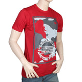 Men's Half Sleeves Round Neck T-Shirt - Red, Men, T-Shirts And Polos, Chase Value, Chase Value
