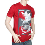 Men's Half Sleeves Round Neck T-Shirt - Red, Men, T-Shirts And Polos, Chase Value, Chase Value