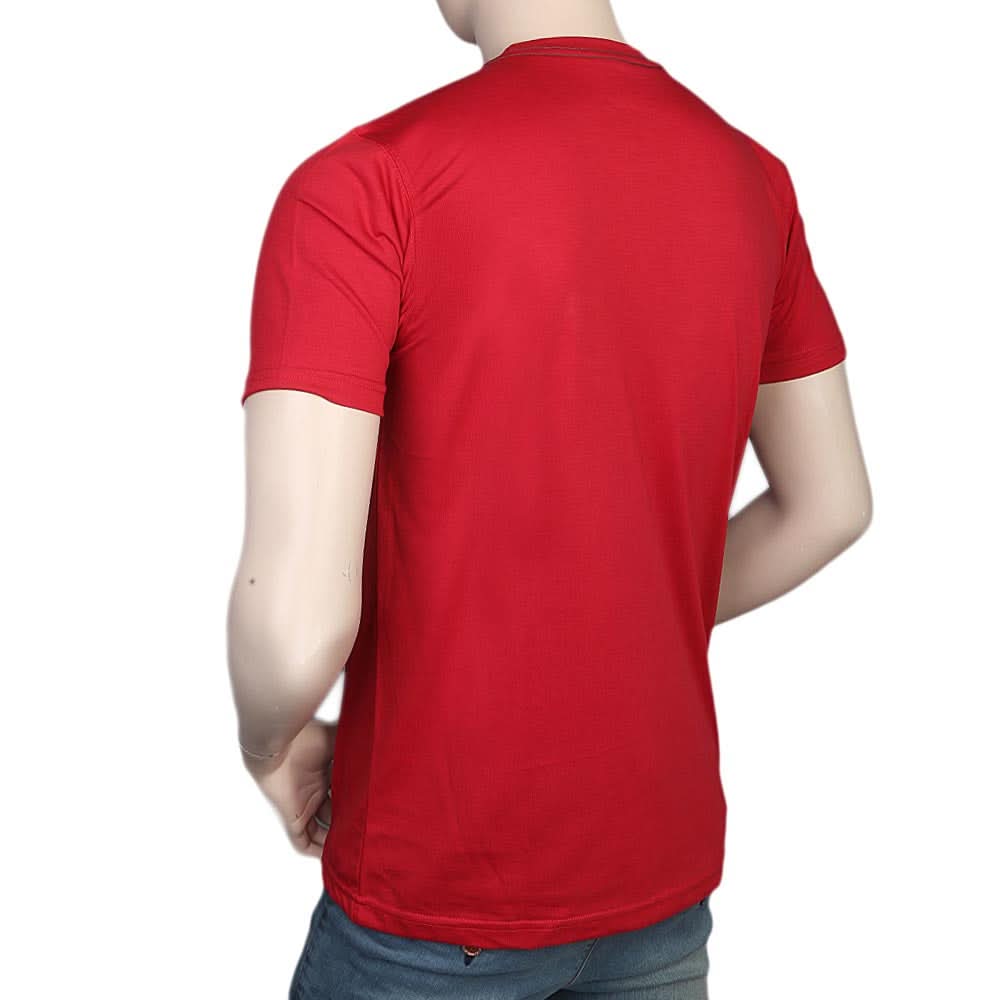 Men's Half Sleeves Round Neck T-Shirt - Red, Men, T-Shirts And Polos, Chase Value, Chase Value