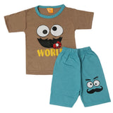 Boys Half Sleeves Suit - Light Brown, Kids, Boys Sets And Suits, Chase Value, Chase Value