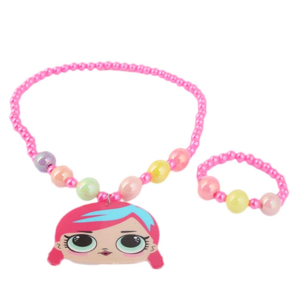 Girls Mala - Dark Pink, Kids, Jewellery Sets, Chase Value, Chase Value