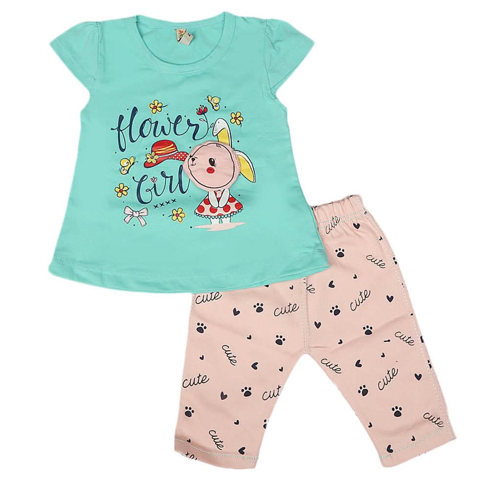 Girls Lycra Suit - Sea Green, Kids, Girls Sets And Suits, Chase Value, Chase Value