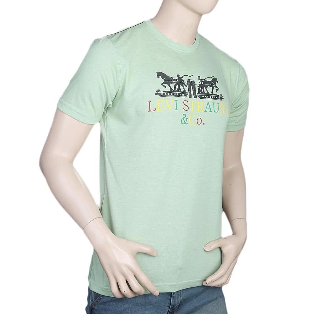 Men's Half Sleeves Round Neck T-Shirt - Green, Men, T-Shirts And Polos, Chase Value, Chase Value