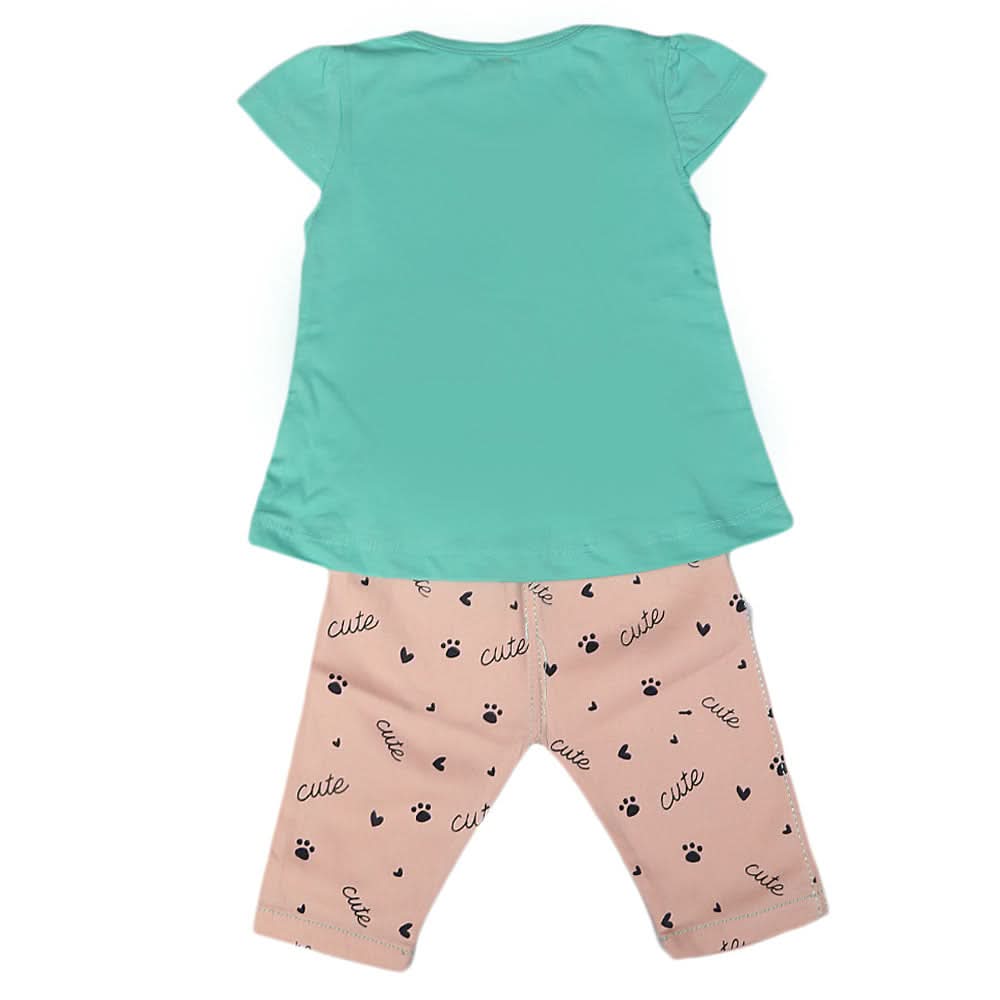 Girls Lycra Suit - Sea Green, Kids, Girls Sets And Suits, Chase Value, Chase Value