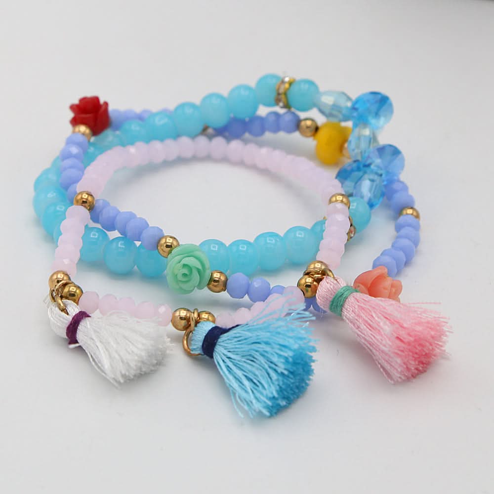 Girls Funky Bracelet- Multi, Kids, Bangles & Bracelet, Chase Value, Chase Value
