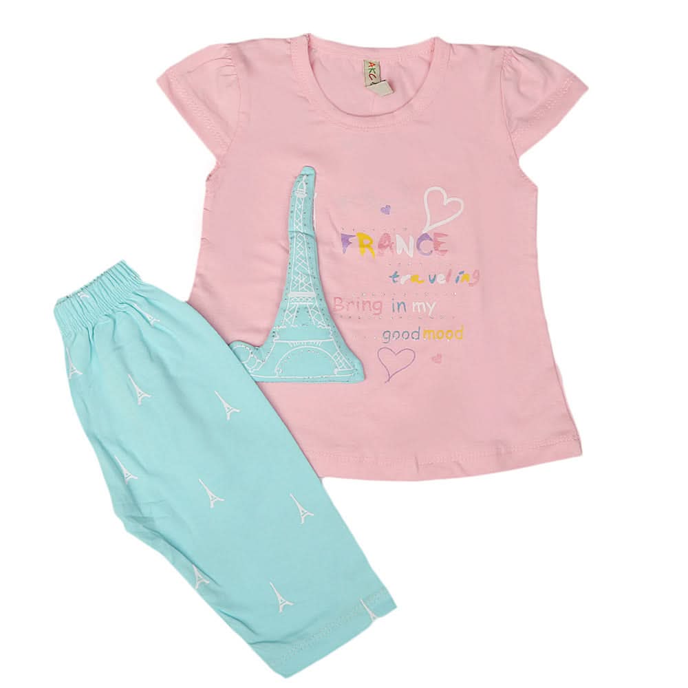 Girls Lycra Suit - Light Pink, Kids, Girls Sets And Suits, Chase Value, Chase Value