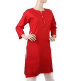 Women Khaddar Kurti - A - Red, Women, Ready Kurtis, Chase Value, Chase Value
