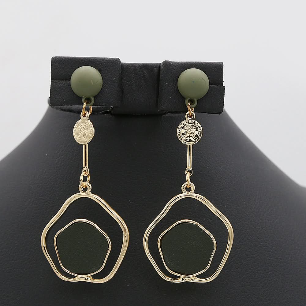 Women's Earrings - Green, Women, Earrings & Tops, Chase Value, Chase Value