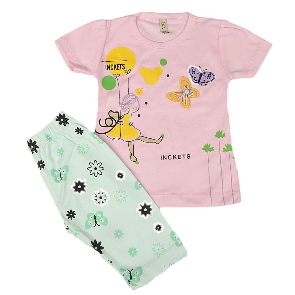Girls Lycra Suit - Pink, Kids, Girls Sets And Suits, Chase Value, Chase Value