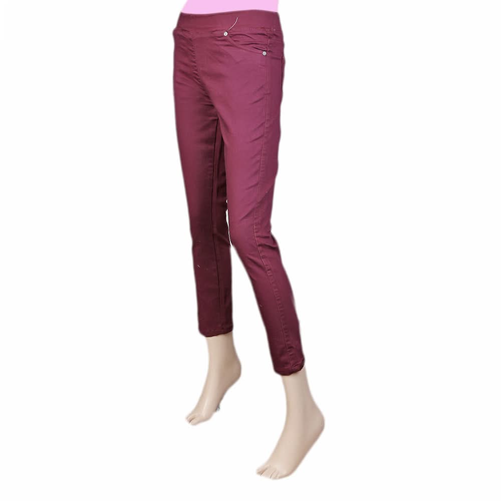Women's Jegging - Maroon, Women, Pants & Tights, Chase Value, Chase Value