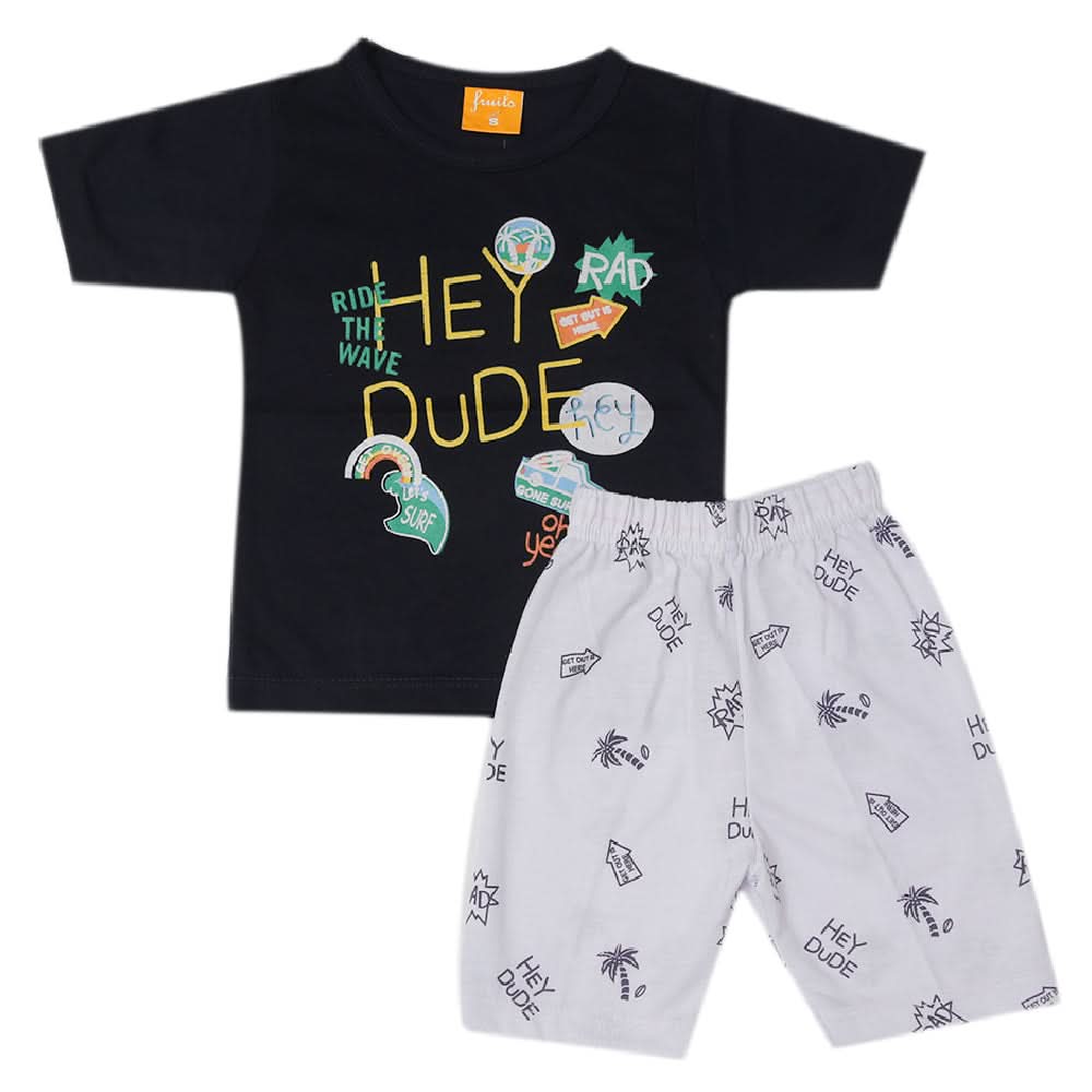Boys Half Sleeves Suit - Navy Blue, Kids, Boys Sets And Suits, Chase Value, Chase Value