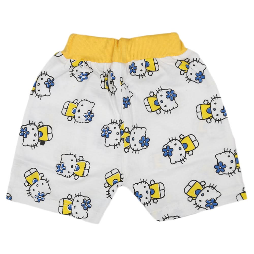 Newborn Girls Short - Yellow, Kids, Newborn Girls Shorts Skirts And Pants, Chase Value, Chase Value