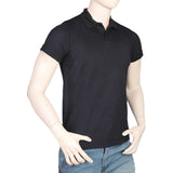 Men's Half Sleeves Polo T-Shirt - Black, Men, T-Shirts And Polos, Chase Value, Chase Value