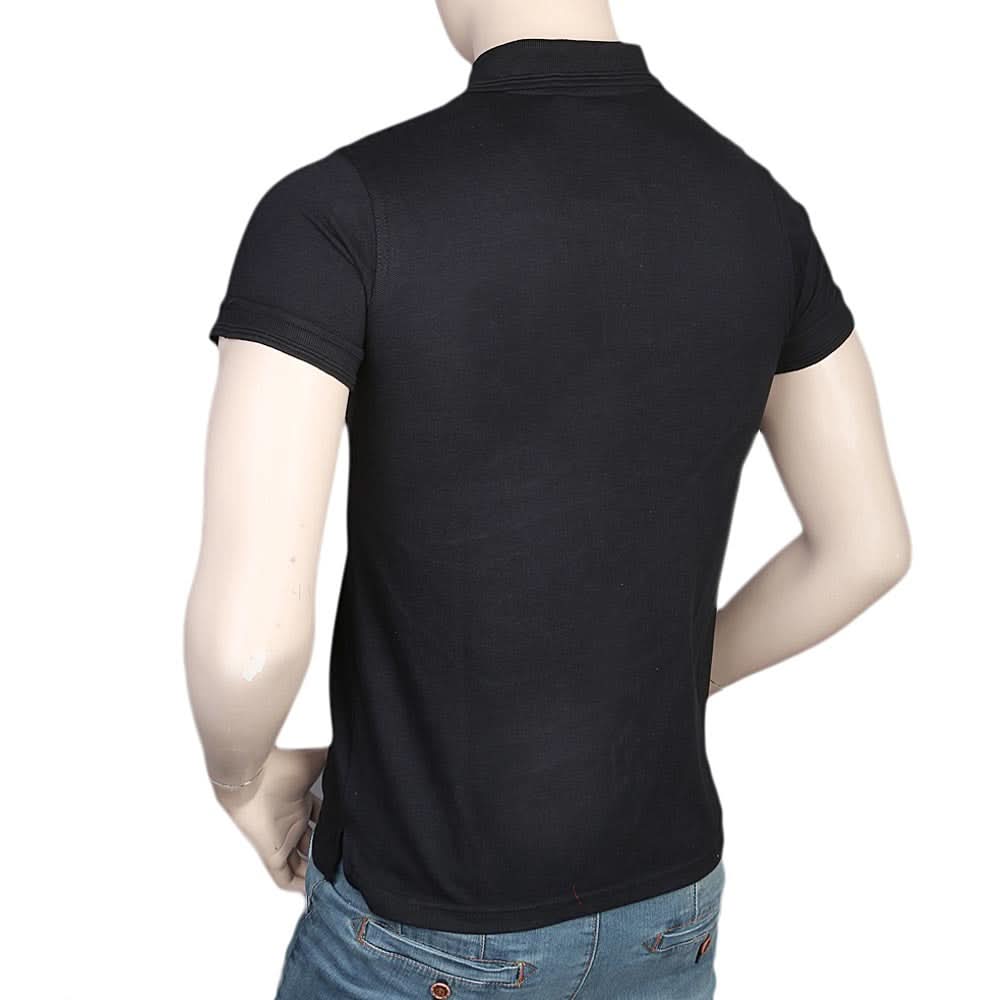 Men's Half Sleeves Polo T-Shirt - Black, Men, T-Shirts And Polos, Chase Value, Chase Value