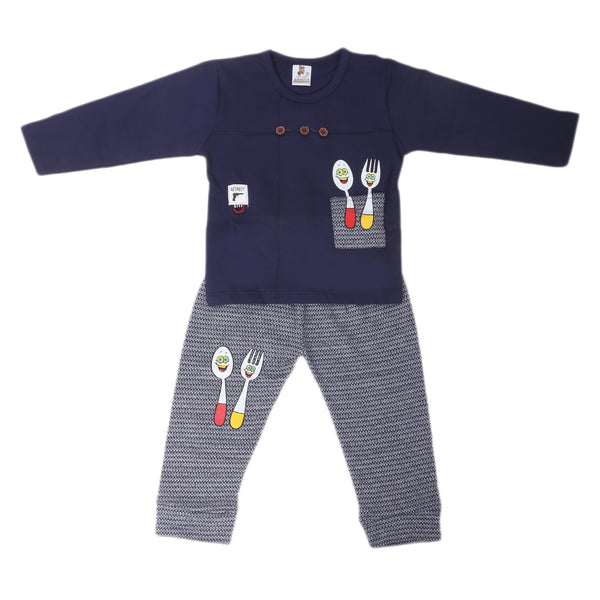 Boys Full Sleeves Suit - Navy Blue, Kids, Boys Sets And Suits, Chase Value, Chase Value