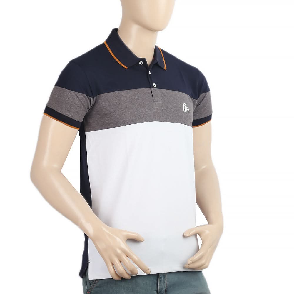 Men's Half Sleeves Polo T-Shirt - Navy Blue, Men, T-Shirts And Polos, Chase Value, Chase Value