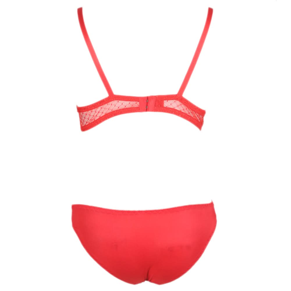 Women's Foam Bra & Panty Set - Red, Women, Bra And Panty Sets, Chase Value, Chase Value