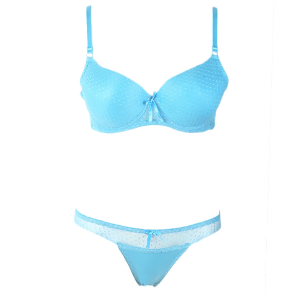 Women's Foam Bra & Panty Set - Blue, Women, Bra And Panty Sets, Chase Value, Chase Value