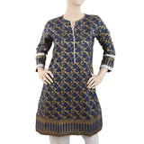 Women's Plain Cotton Kurti - Navy Blue, Women, Ready Kurtis, Chase Value, Chase Value