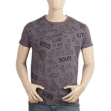 Men's Half Sleeves Round Neck T-Shirt - Dark Grey, Men, T-Shirts And Polos, Chase Value, Chase Value