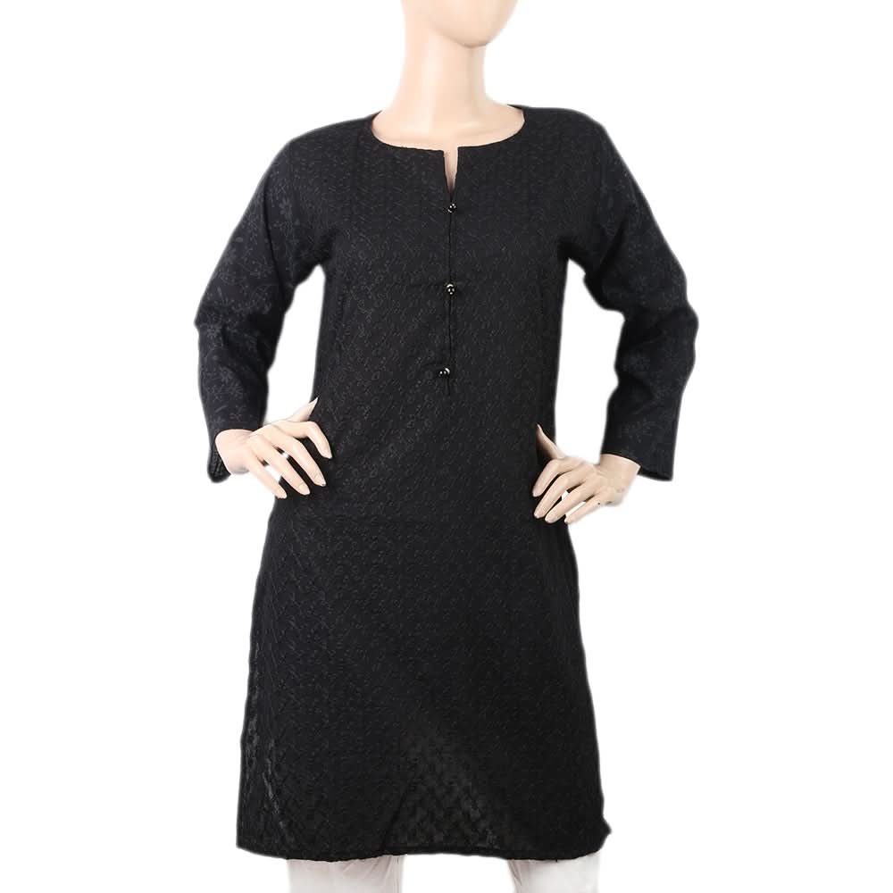 Women's Chicken Kurti - C - Black, Women, Ready Kurtis, Chase Value, Chase Value