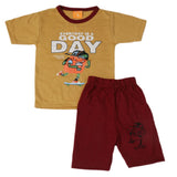 Boys Half Sleeves Suit - Brown, Kids, Boys Sets And Suits, Chase Value, Chase Value