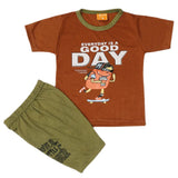 Boys Half Sleeves Suit - Dark Brown, Kids, Boys Sets And Suits, Chase Value, Chase Value