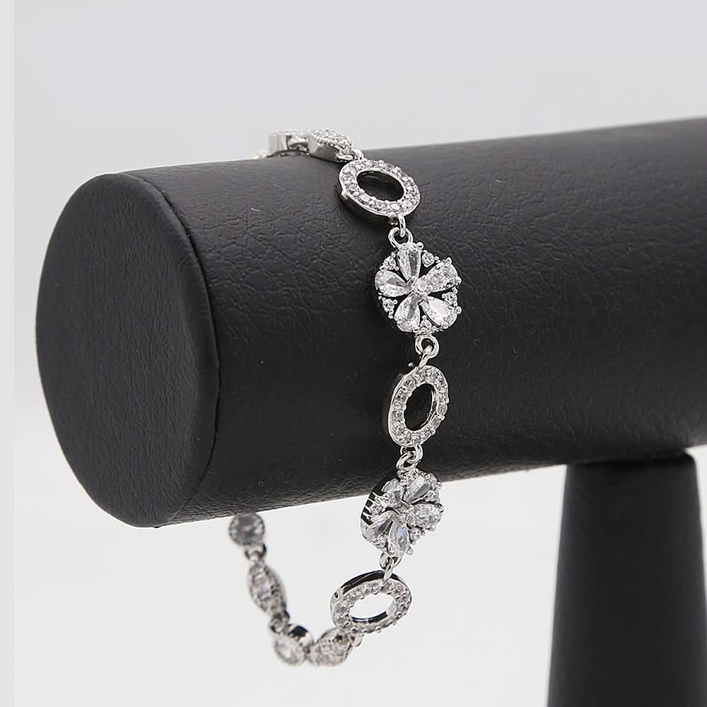 Women's Zircon Bracelet - Silver, Women, Bangles & Bracelets, Chase Value, Chase Value