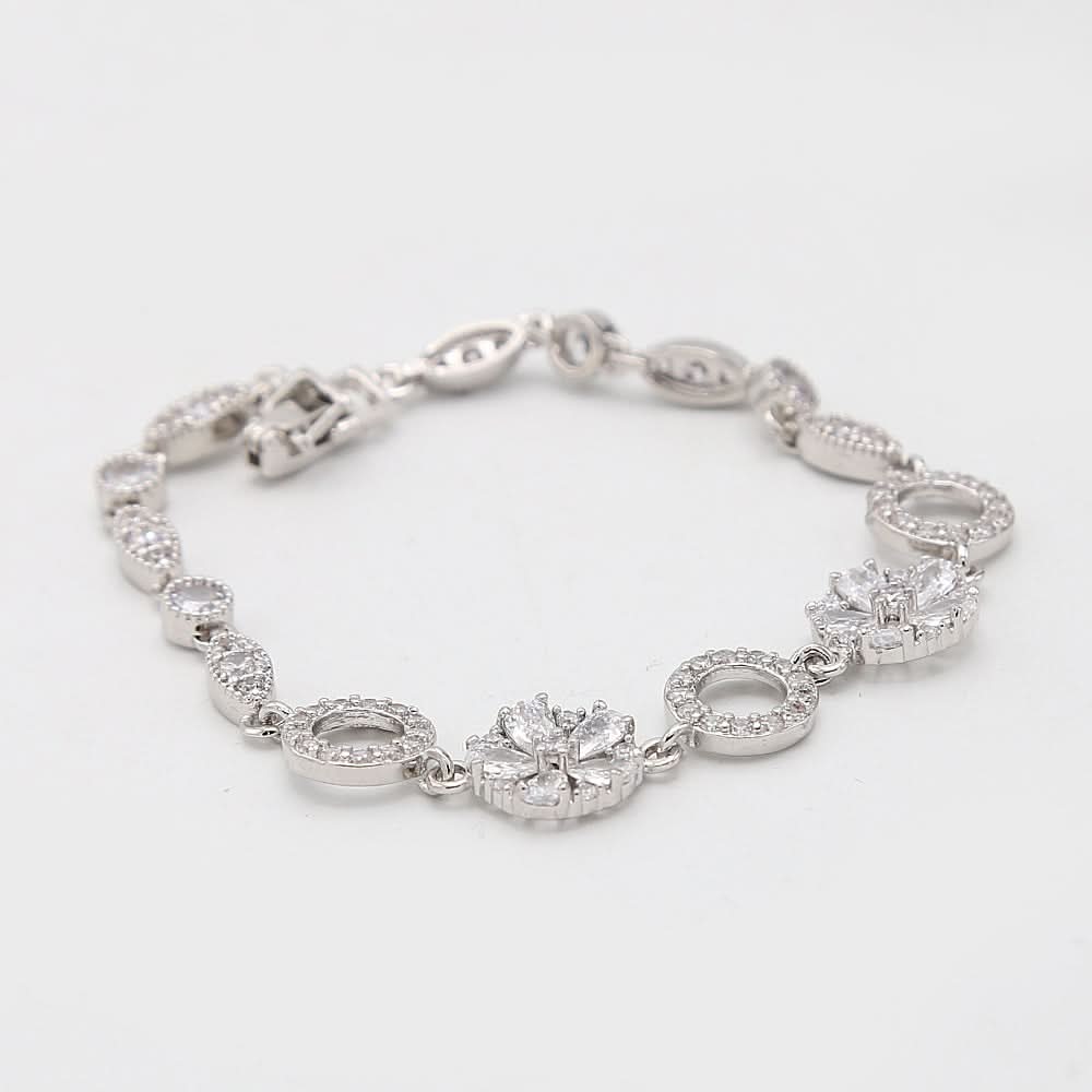 Women's Zircon Bracelet - Silver, Women, Bangles & Bracelets, Chase Value, Chase Value