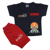 Newborn Boys Half Sleeves Suit - Blue, Kids, Newborn Boys Sets And Suits, Chase Value, Chase Value