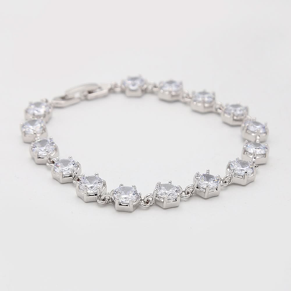 Women's Zircon Bracelet - Silver, Women, Bangles & Bracelets, Chase Value, Chase Value