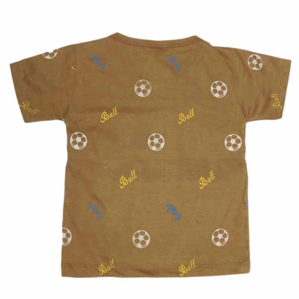Boys Print T-Shirt  - Khaki, Kids, Boys T-Shirts, Chase Value, Chase Value
