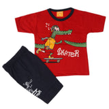 Boys Half Sleeves Suit - Red, Kids, Boys Sets And Suits, Chase Value, Chase Value