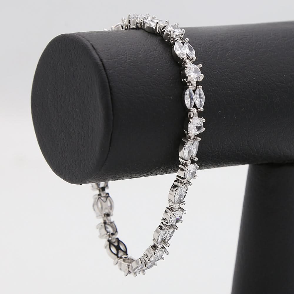 Women's Zircon Bracelet - Silver, Women, Bangles & Bracelets, Chase Value, Chase Value
