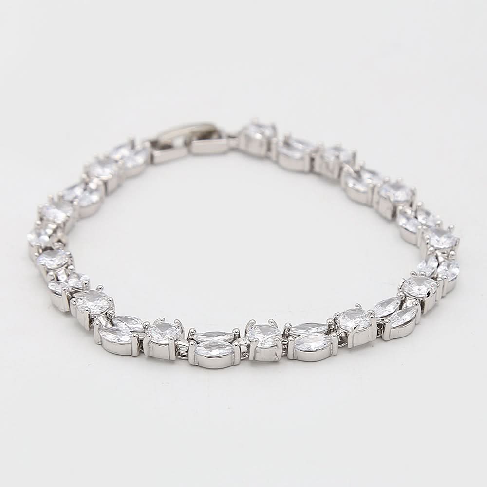 Women's Zircon Bracelet - Silver, Women, Bangles & Bracelets, Chase Value, Chase Value