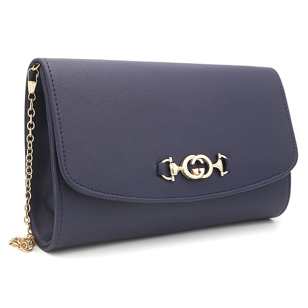 Women's Fancy Clutch 6935 - Navy Blue, Women, Clutches, Chase Value, Chase Value