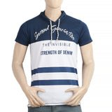 Men's Half Sleeves Round Neck T-Shirt - Navy Blue, Men, T-Shirts And Polos, Chase Value, Chase Value