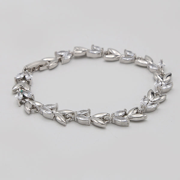 Women's Zircon Bracelet - Silver, Women, Bangles & Bracelets, Chase Value, Chase Value