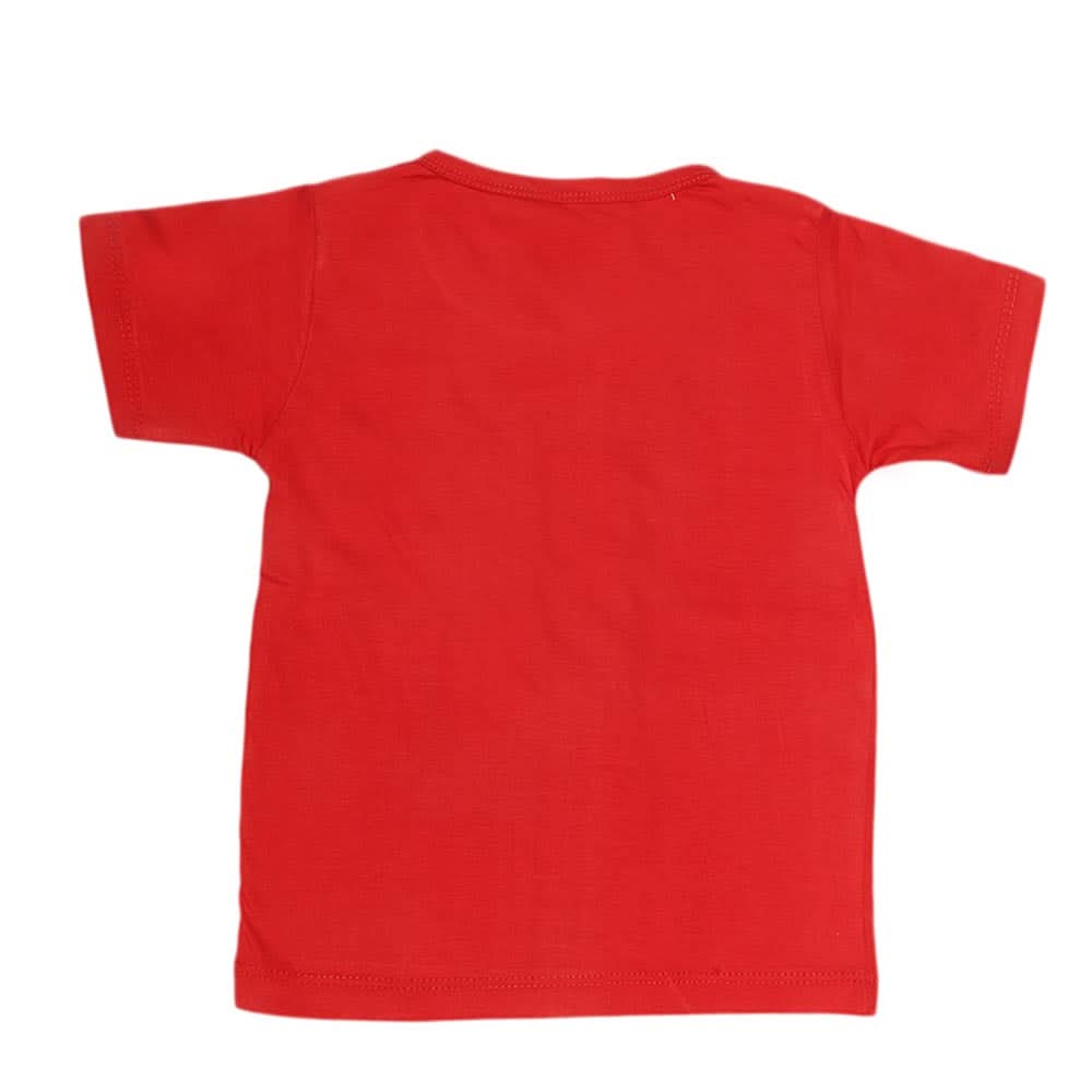 Boys Print T-Shirt  - Red, Kids, Boys T-Shirts, Chase Value, Chase Value