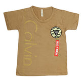 Boys Print T-Shirt  - Khaki, Kids, Boys T-Shirts, Chase Value, Chase Value