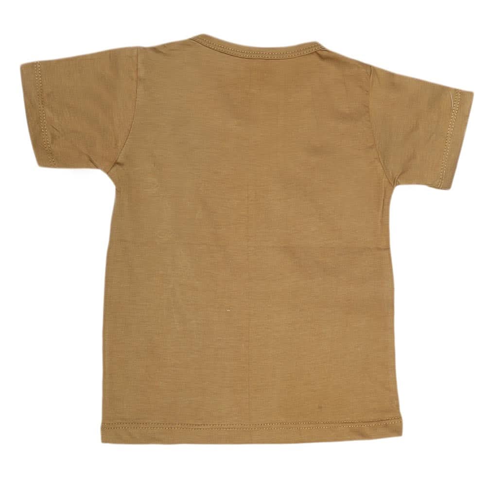 Boys Print T-Shirt  - Khaki, Kids, Boys T-Shirts, Chase Value, Chase Value