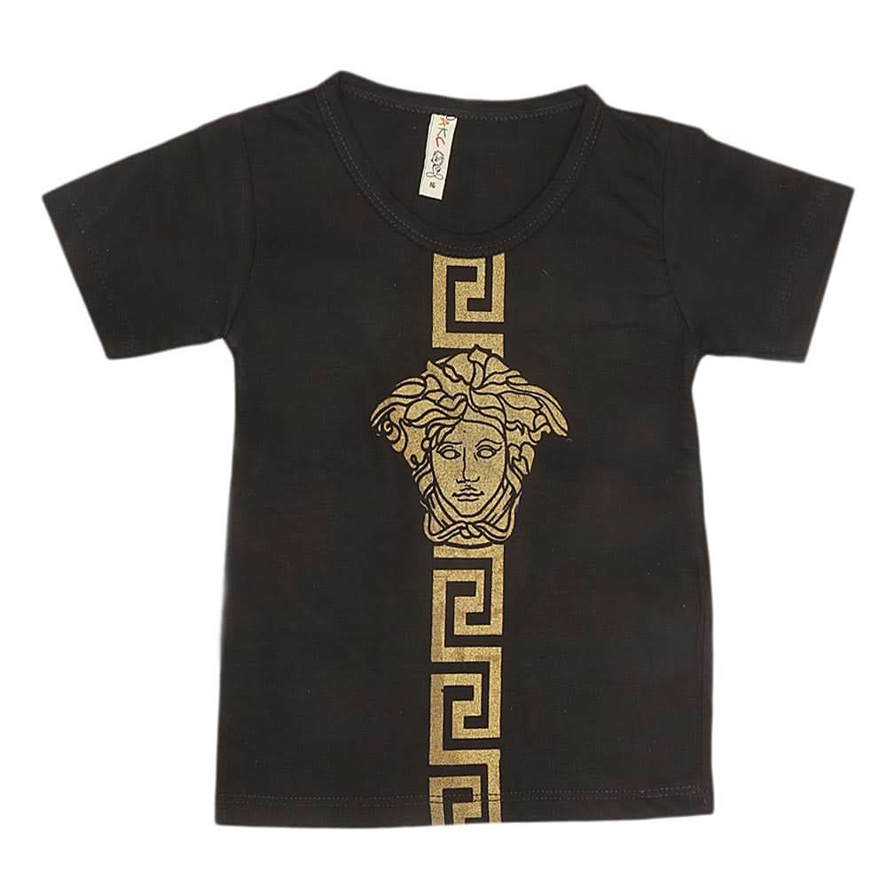 Boys Print T-Shirt  - Black, Kids, Boys T-Shirts, Chase Value, Chase Value