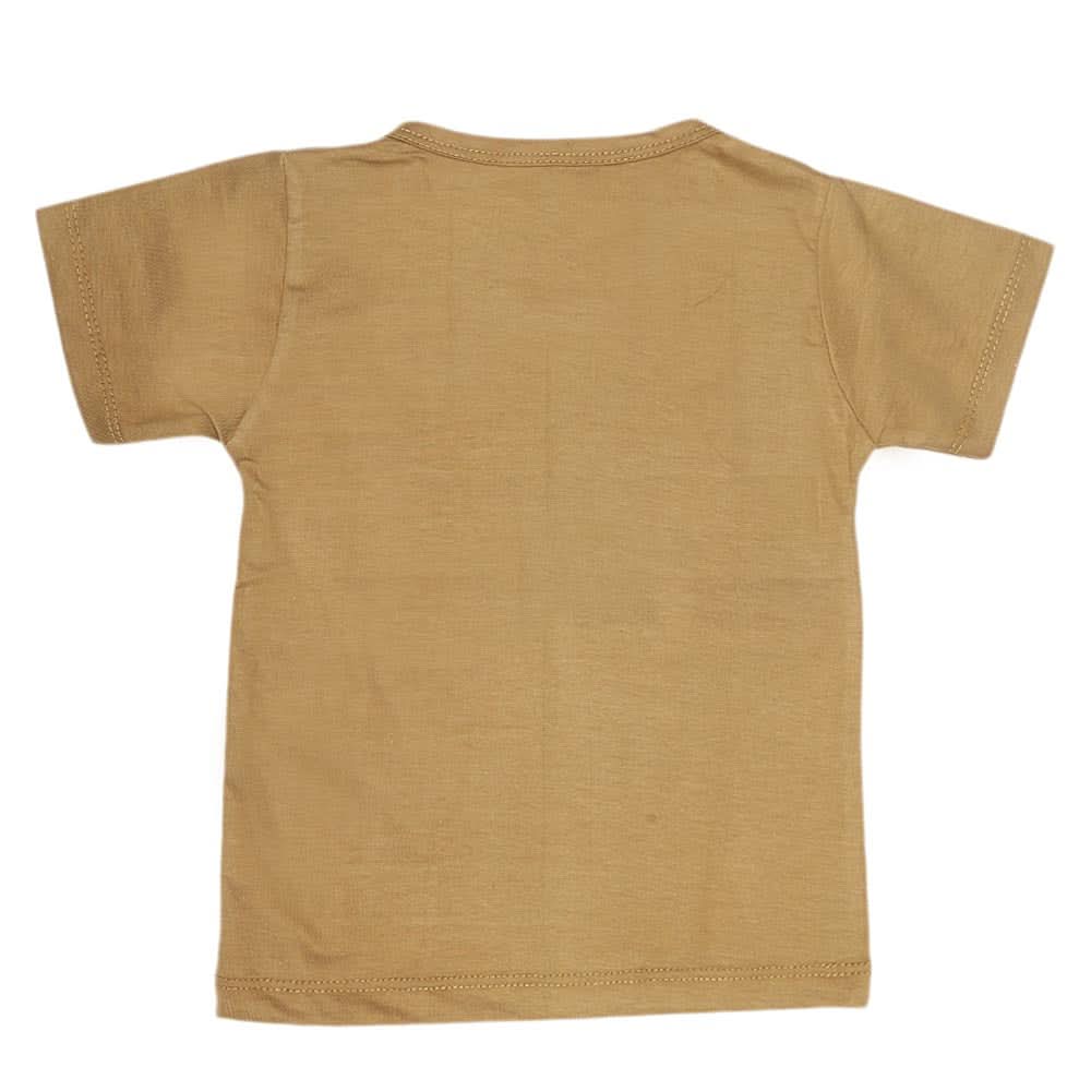 Boys Print T-Shirt  - Khaki, Kids, Boys T-Shirts, Chase Value, Chase Value