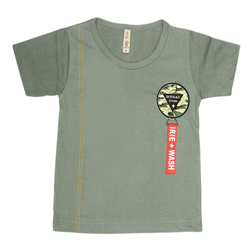 Boys Print T-Shirt  - Green, Kids, Boys T-Shirts, Chase Value, Chase Value