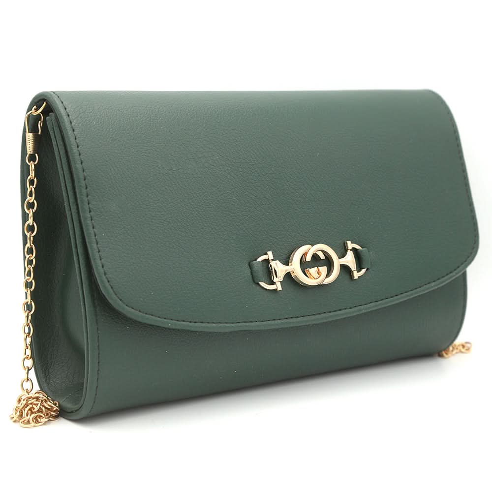 Women's Fancy Clutch 6935 - Dark Green, Women, Clutches, Chase Value, Chase Value