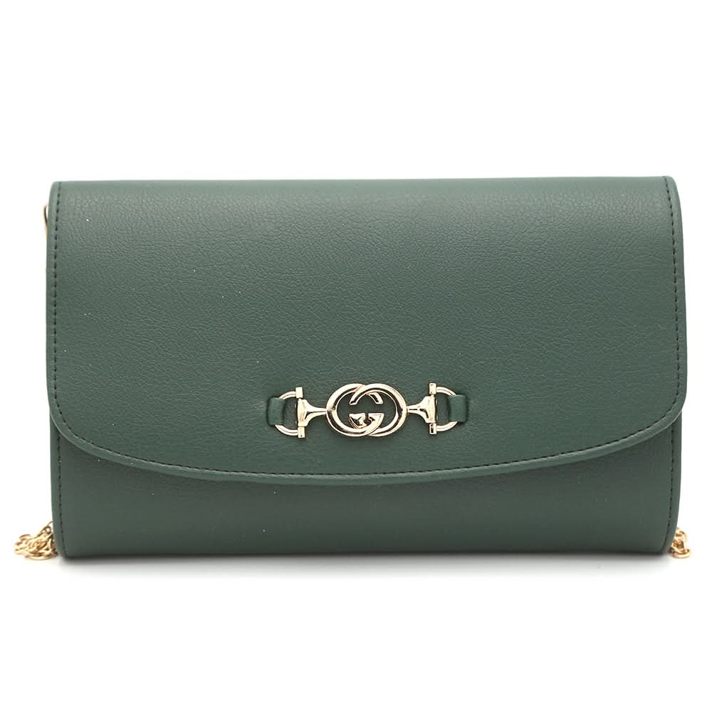 Women's Fancy Clutch 6935 - Dark Green, Women, Clutches, Chase Value, Chase Value