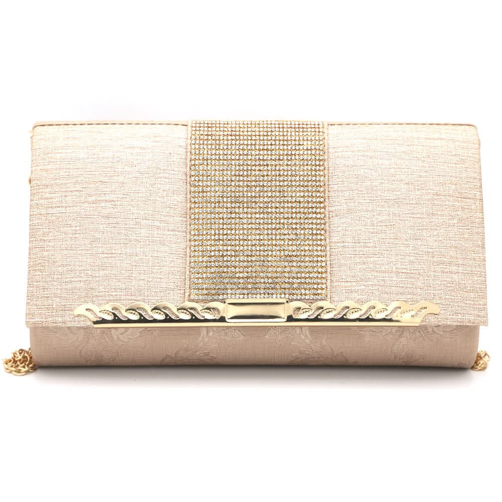 Women's Fancy Clutch 6700- Peach, Women, Clutches, Chase Value, Chase Value