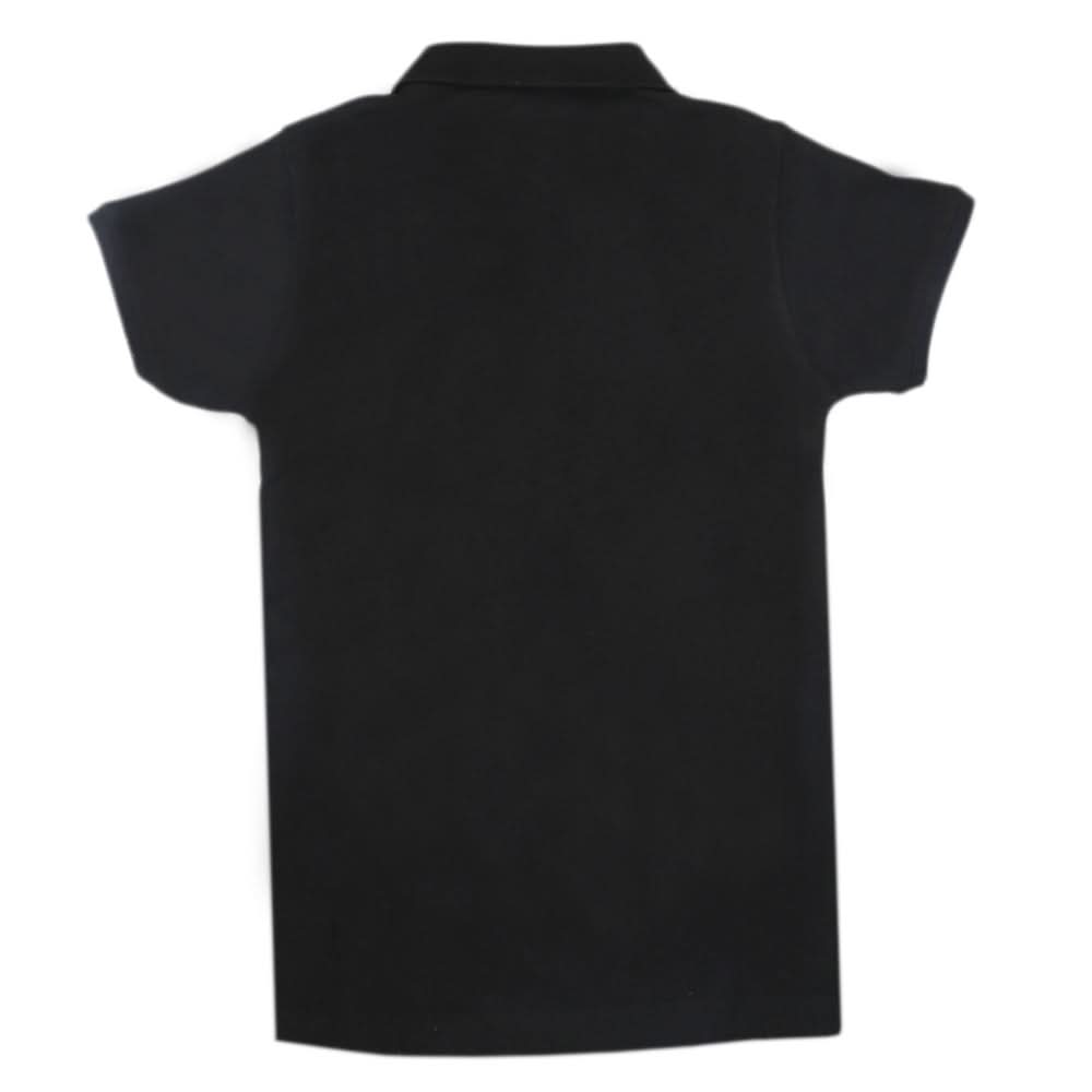 Boys Half Sleeves Polo T-Shirt - Black, Boys T-Shirts, Chase Value, Chase Value